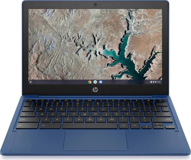 Alt view image 19 of 20 - HP Chromebook 11a-na0060nr 11.6-in HD Touch 4GB 32GB Indigo Blue