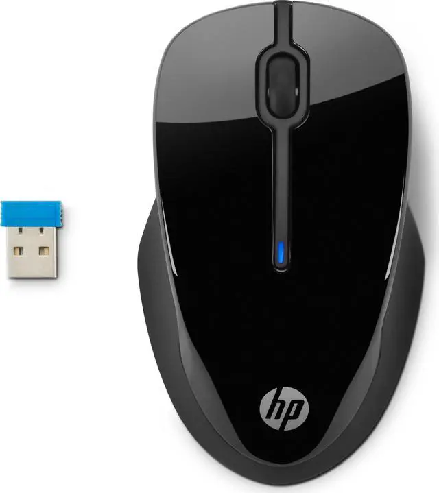 Alt view image 4 of 12 - HP Wireless Mouse X3000 G2 (28Y30AA, Black) up to 15-Month Battery, Scroll Wheel, Side Grips for Control, Travel-Friendly, Blue LED, Powerful 1600 DPI Optical Sensor, Win XP, 8, 11 Compatible