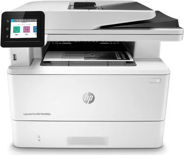 Alt view image 9 of 15 - HP LaserJet Pro Multifunction M428fdw Wireless Laser Printer, 40ppm, Print, Scan, Copy, Fax (W1A30A) , White