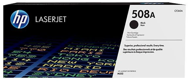 Main image of HP 508A Black Original LaserJet Toner Cartridge, ~6,000 pages, CF360A