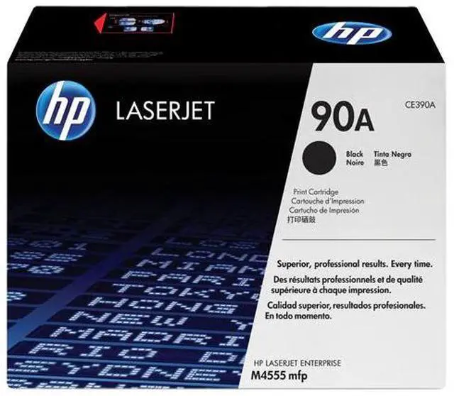 Main image of HP 90A Black Original LaserJet Toner Cartridge, ~10,000 pages, CE390A