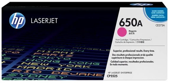 Main image of HP 650A Magenta Original LaserJet Toner Cartridge, ~15,000 pages, CE273A