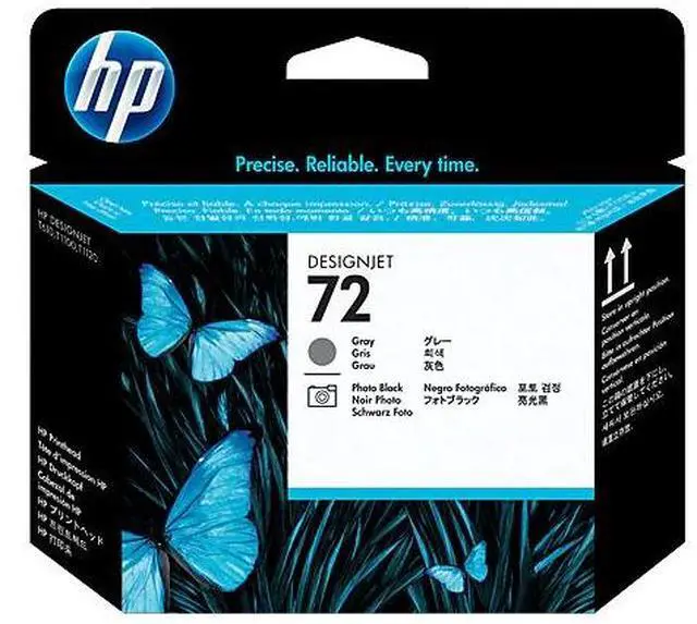 Main image of HP 72 Gray and Photo Black DesignJet Printhead, C9380A