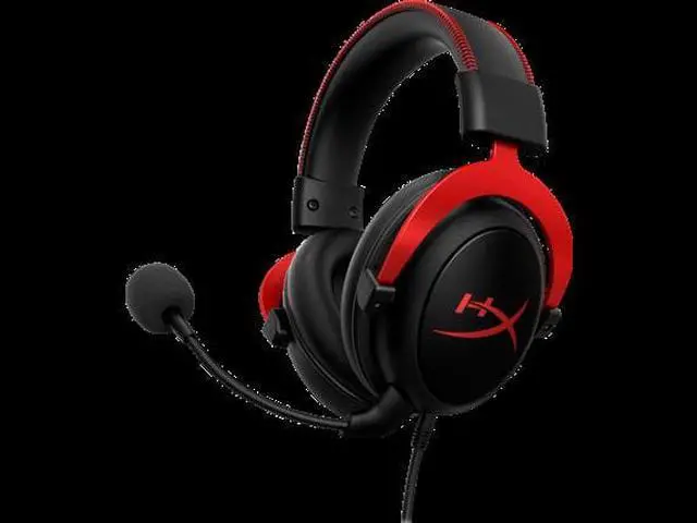 Alt view image 10 of 20 - HyperX Cloud II - Gaming Headset, 7.1 Surround Sound, Memory Foam Ear Pads, Durable Aluminum Frame, Detachable Microphone, Works with PC, PS5, PS4, Xbox Series X|S, Xbox One - Red