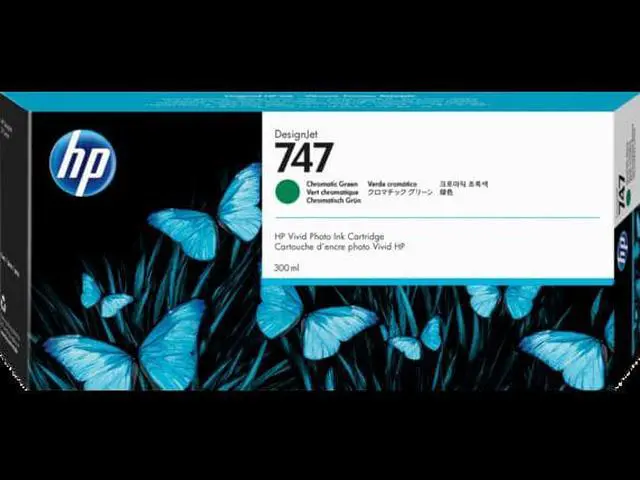 Alt view image 5 of 6 - HP 747 300-ml Chromatic Green DesignJet Ink Cartridge, P2V84A