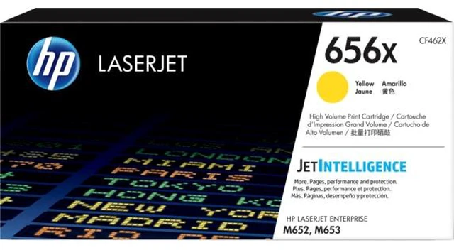 Main image of HP 656X High Yield Yellow Original LaserJet Toner Cartridge, ~22,000 pages,
