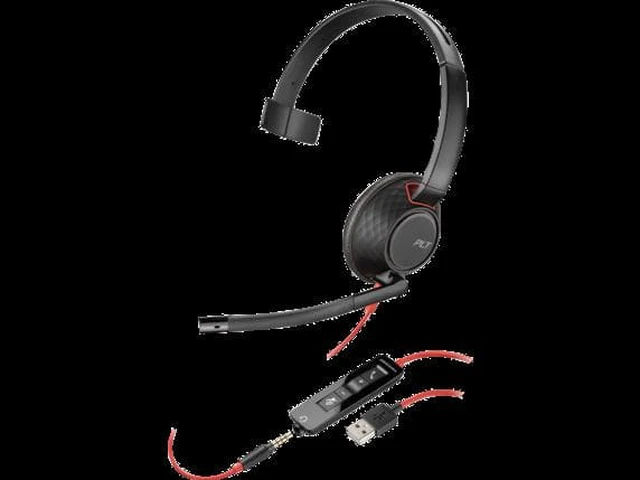 Alt view image 2 of 2 - Poly Blackwire 5210 USB-A + 3.5mm Mono Headset