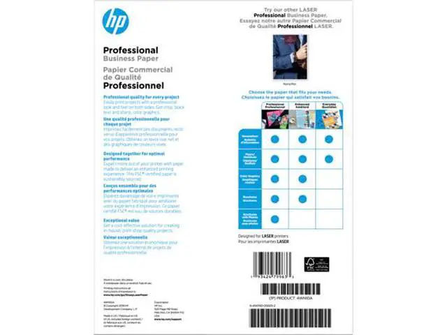 Alt view image 3 of 7 - HP Professional Business Paper, Glossy, 52 lb, 8.5 x 11 in. (216 x 279 mm), 150