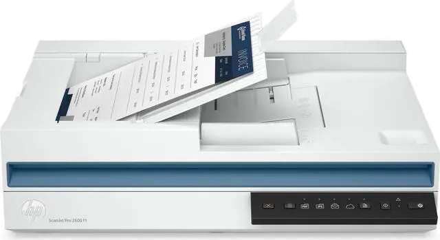 Alt view image 2 of 8 - HP 20G05A#BGJ 24-bit (external), 48-bit (internal) CIS Up to 600 x 600 dpi (color and mono, ADF); Up to 1200 x 1200 dpi (color and mono, flatbed) ScanJet Pro 2600 f1 Scanner