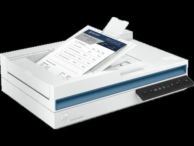 Alt view image 7 of 8 - HP 20G05A#BGJ 24-bit (external), 48-bit (internal) CIS Up to 600 x 600 dpi (color and mono, ADF); Up to 1200 x 1200 dpi (color and mono, flatbed) ScanJet Pro 2600 f1 Scanner