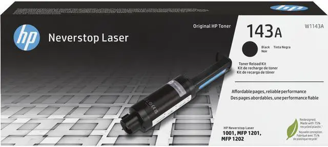 Alt view image 19 of 20 - HP 143A Black Neverstop Toner Reload Kit, W1143A