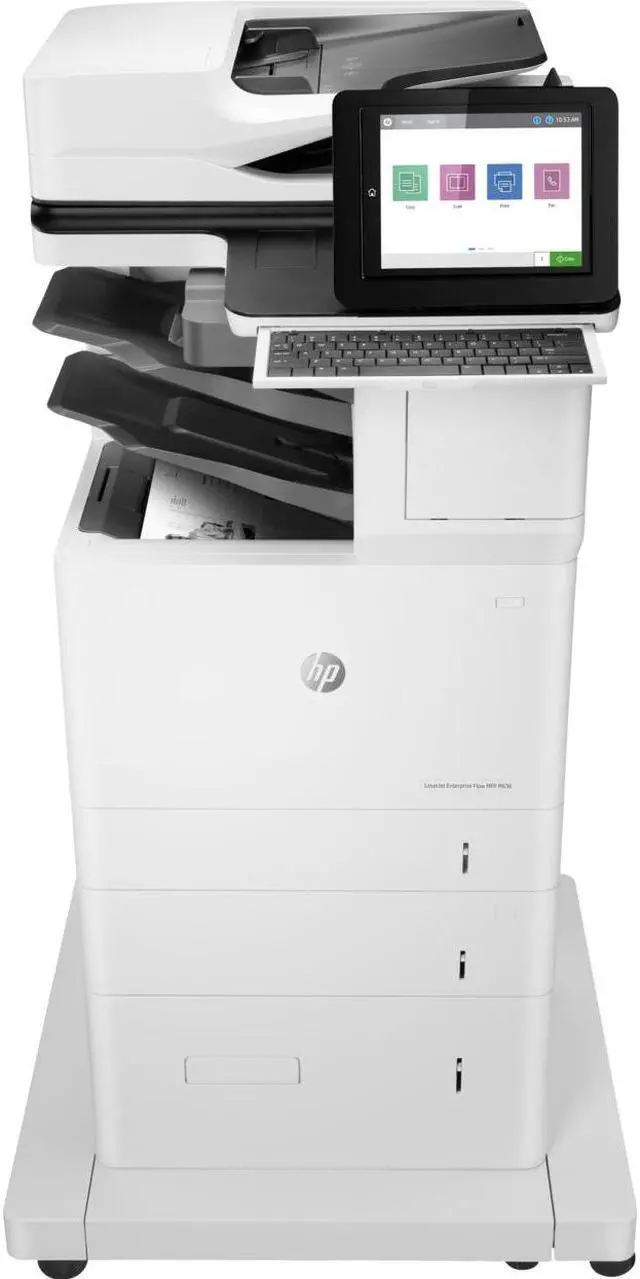 Alt view image 2 of 11 - HP USB, Wireless, Network Ready BK & WE Laser All-in-One Printer 7PT01A#BGJ