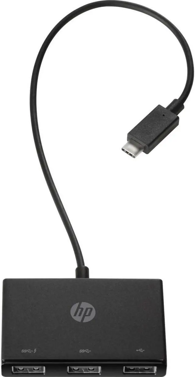 Alt view image 14 of 15 - HP USB-C to USB-A Hub Z6A00UT HPB-C toB-A Hub