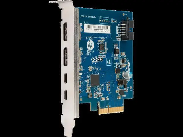Alt view image 5 of 7 - HP Thunderbolt 3 PCIe 2-port I/O Card