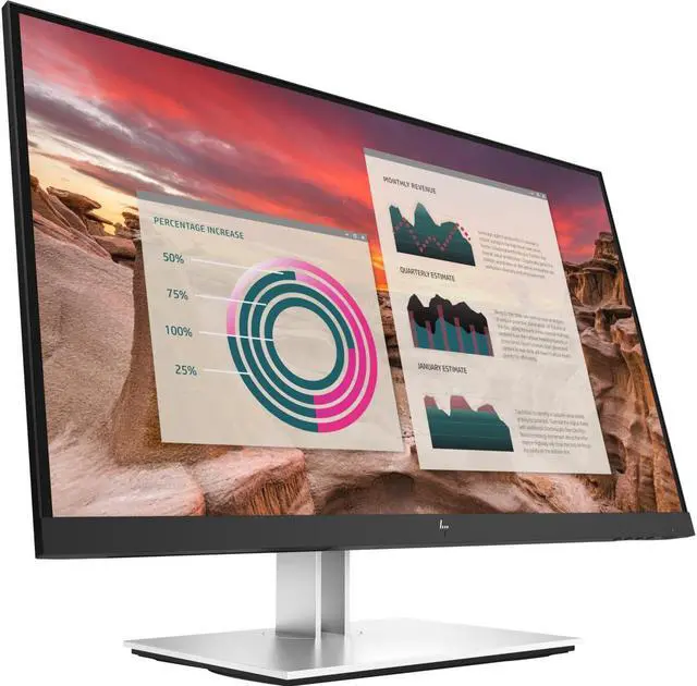 Alt view image 18 of 20 - HP 27" IPS QHD Monitor 5ms GTG HDMI, DisplayPort, USB-C Flat Panel E27u G4 189T3AA#ABA