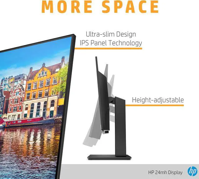 Alt view image 10 of 11 - HP - 27mq 27" IPS LED QHD Monitor (HDMI, VGA) - Silver  and  Black