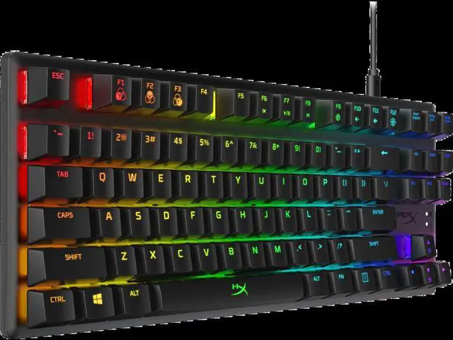 Alt view image 11 of 20 - HyperX 4P5P3AA Alloy Origins Core Mechanical Gaming Keyboard
