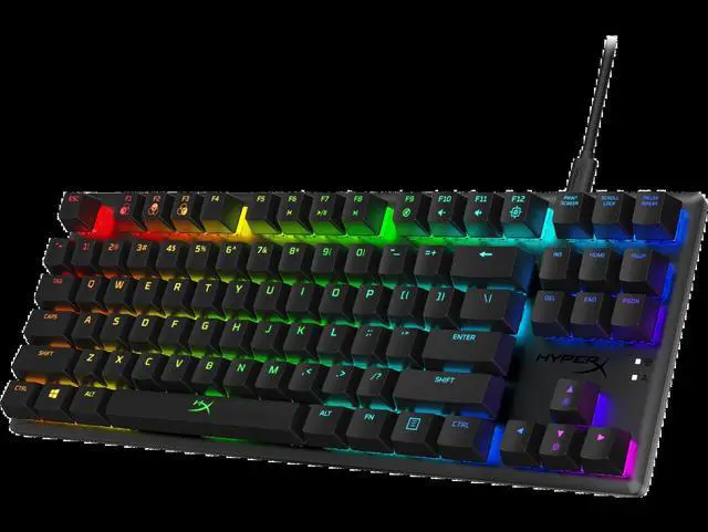 Alt view image 10 of 20 - HyperX 4P5P3AA Alloy Origins Core Mechanical Gaming Keyboard