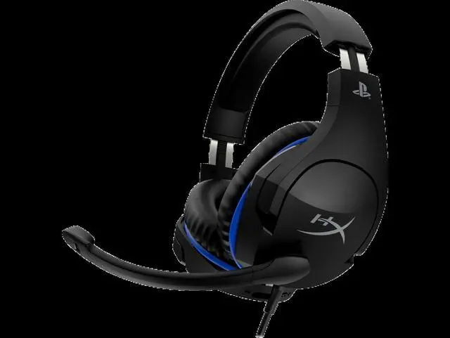 Alt view image 7 of 12 - HyperX Cloud Stinger - Gaming Headset, Official Licensed for PS4 and PS5, Lightweight, Rotating Ear Cups, Memory Foam, Comfort, Durability, Steel Sliders, Swivel-to-Mute Noise-Cancellation Mic