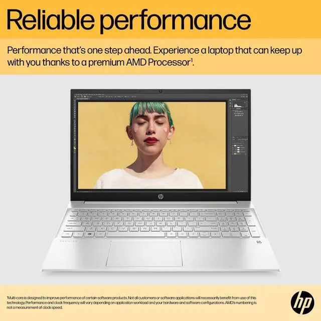 Alt view image 13 of 13 - HP Pavilion Laptop 15-eh2097nr Notebook Ryzen 7, AMD Radeon Graphics, 16GB RAM 512GB SSD 15.6" FHD