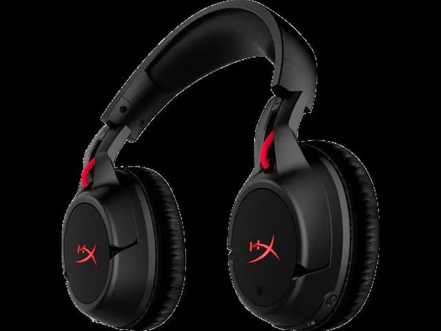 Alt view image 4 of 16 - HyperX Cloud Flight - Wireless Gaming Headset (Black-Red)