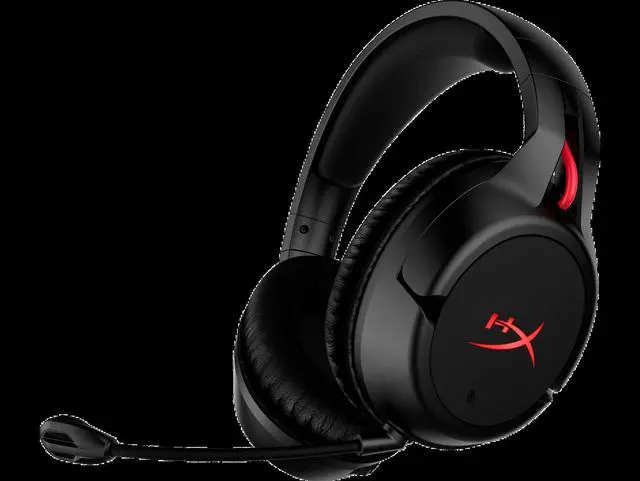 Alt view image 2 of 16 - HyperX Cloud Flight - Wireless Gaming Headset (Black-Red)