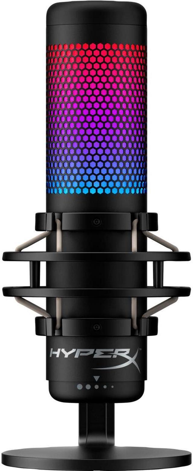 HyperX QuadCast S - USB Microphone (Black-Grey) - RGB Lighting