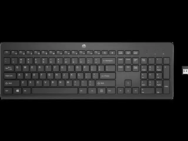 Alt view image 9 of 17 - HP 230 Wireless Keyboard - 2.4GHz Bluetooth with Number Pad Keyboard - 3L1E7AA