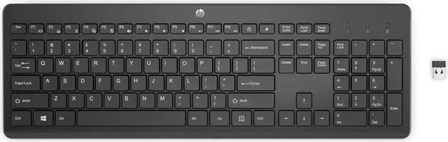 Alt view image 7 of 17 - HP 230 Wireless Keyboard - 2.4GHz Bluetooth with Number Pad Keyboard - 3L1E7AA