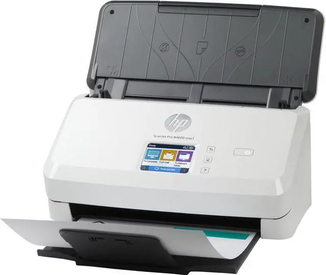Alt view image 15 of 20 - HP Scanjet Pro N4000 snw1 Sheet-Feed Scanner (6FW08A)