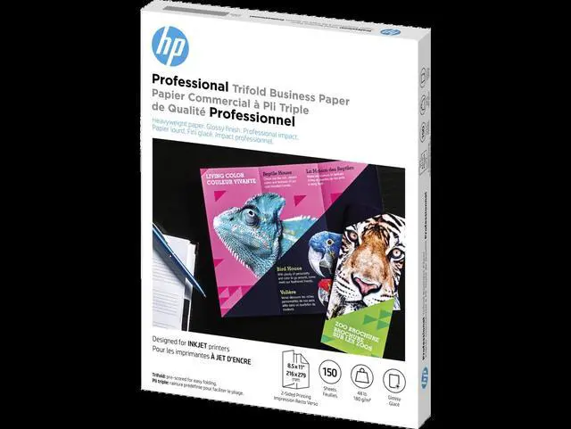 Alt view image 9 of 14 - HP Professional Trifold Business Glossy Brochure 4WN12A