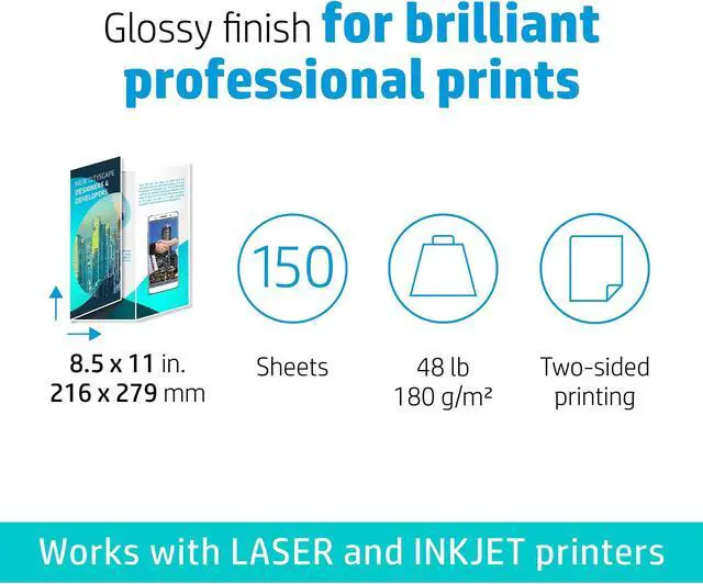 Alt view image 11 of 14 - HP Professional Trifold Business Glossy Brochure 4WN12A