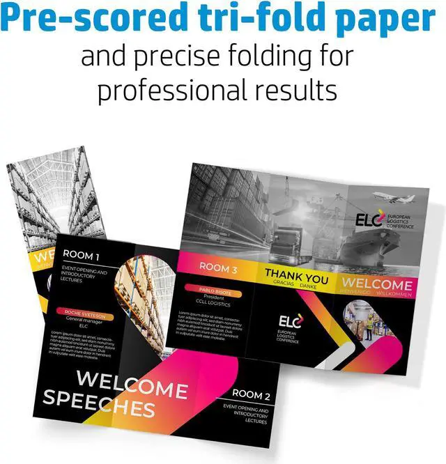 Alt view image 12 of 14 - HP Professional Trifold Business Glossy Brochure 4WN12A