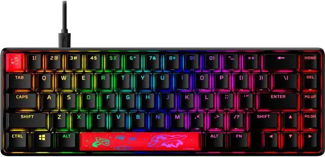 Alt view image 13 of 14 - HyperX Mechanical Gaming Keyboard HX Aqua US Layout 4P5D6AA