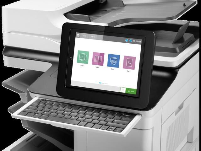 Alt view image 3 of 8 - HP Inc. LaserJet Flow MFP M635z Multifunction Laser Printer, Copy/Fax/Print/Scan