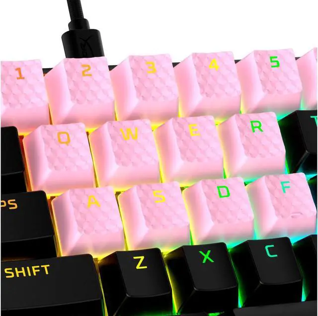 Alt view image 2 of 7 - HyperX Rubber Keycaps - Gaming Accessory Kit - Pink (US Layout)