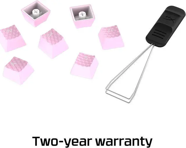 Alt view image 6 of 7 - HyperX Rubber Keycaps - Gaming Accessory Kit - Pink (US Layout)