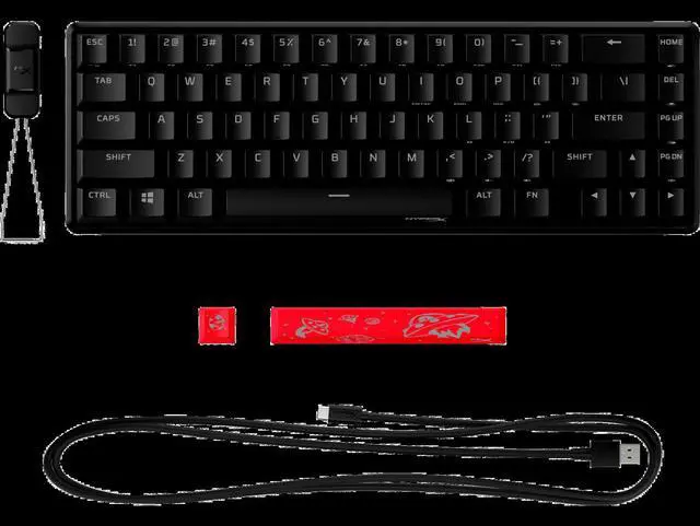 Alt view image 4 of 14 - HyperX Mechanical Gaming Keyboard HX Aqua US Layout 4P5D6AA