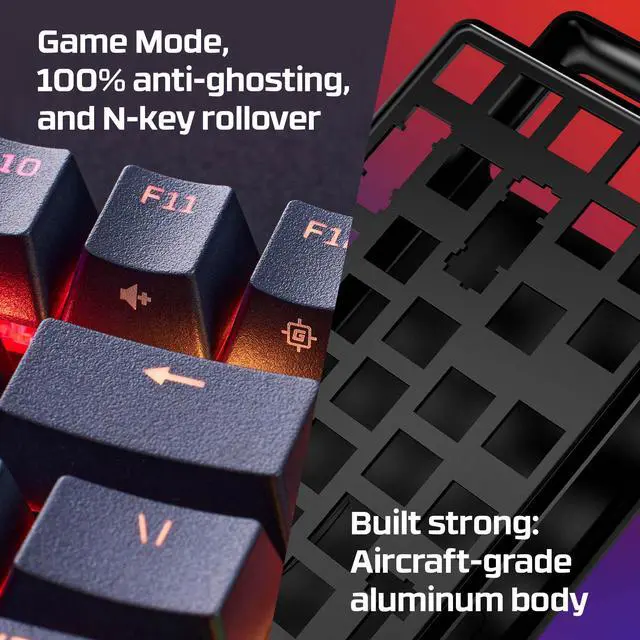Alt view image 20 of 20 - HyperX 4P5P3AA Alloy Origins Core Mechanical Gaming Keyboard