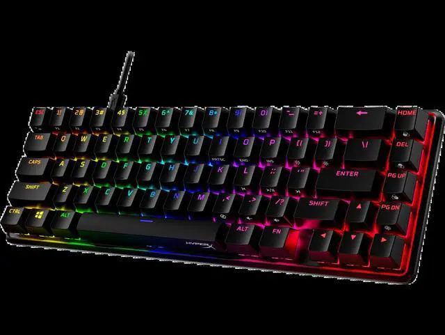 Alt view image 10 of 14 - HyperX Mechanical Gaming Keyboard HX Aqua US Layout 4P5D6AA