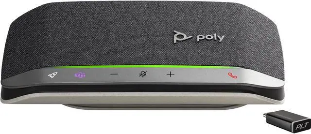 Alt view image 7 of 7 - Poly Sync 20+ for Microsoft Teams Portable Speakerphone, USB-C, Bluetooth for Smartphone