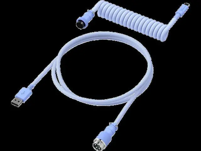 Alt view image 3 of 7 - HyperX USB-C Coiled Cable Light Purple