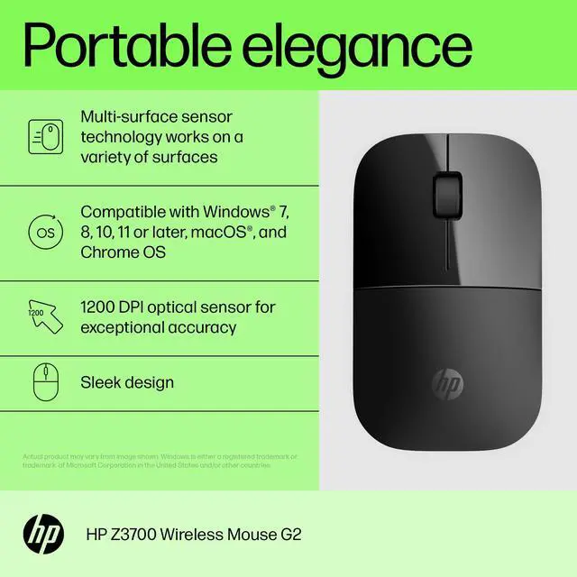 Alt view image 5 of 10 - HP Z3700 OYB G2 Wireless Mouse