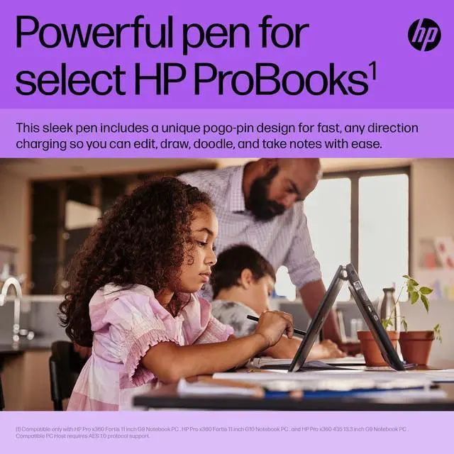 Alt view image 14 of 16 - HP Slim Rechargeable Pen 630W7AAABL