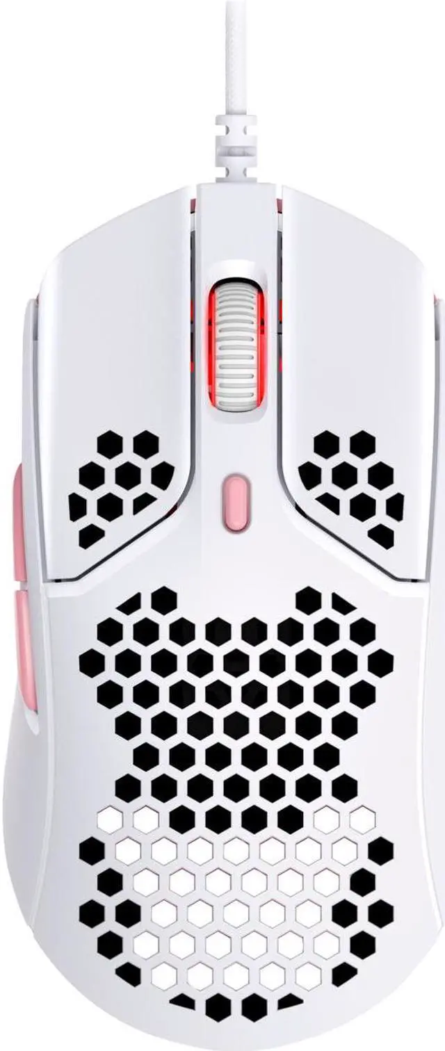 Alt view image 5 of 12 - HyperX - Pulsefire Haste Wired Optical Gaming Mouse with RGB Lighting - White and pink