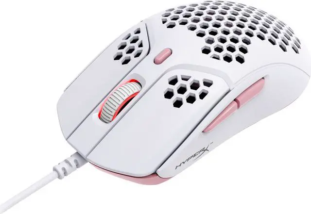 Alt view image 8 of 12 - HyperX - Pulsefire Haste Wired Optical Gaming Mouse with RGB Lighting - White and pink