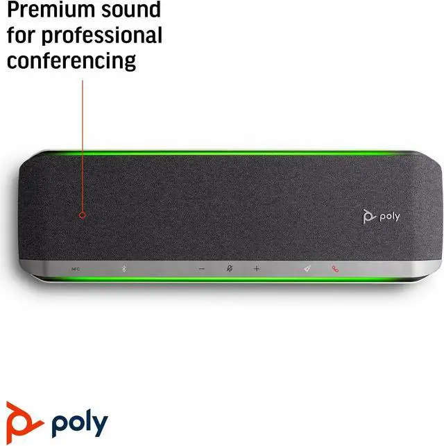 Alt view image 6 of 11 - Poly Sync 60 Bluetooth Smart Speaker - TAA Compliant - 75 Hz to 20 kHz - USB