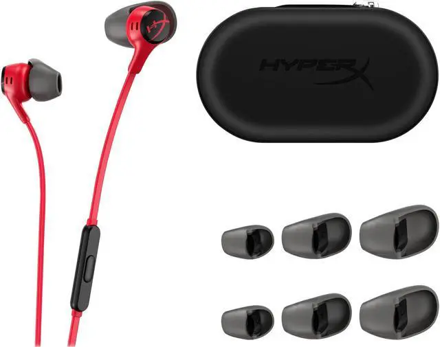 Alt view image 3 of 7 - HyperX Cloud Earbuds II RED