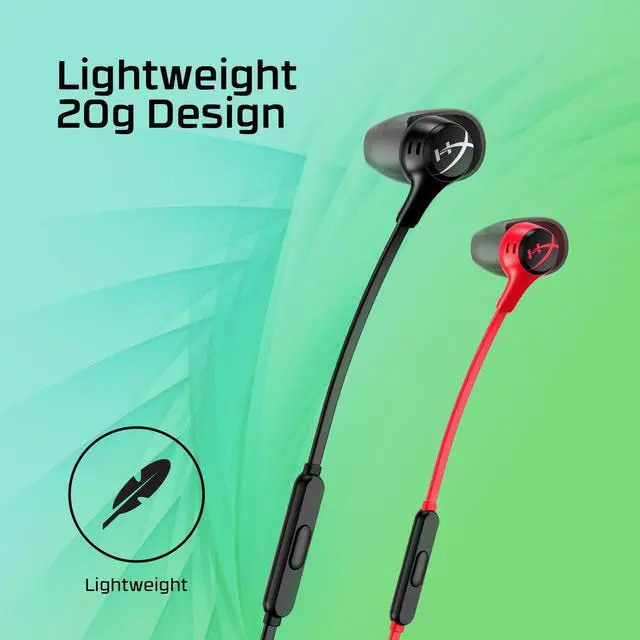 Alt view image 6 of 7 - HyperX Cloud Earbuds II RED