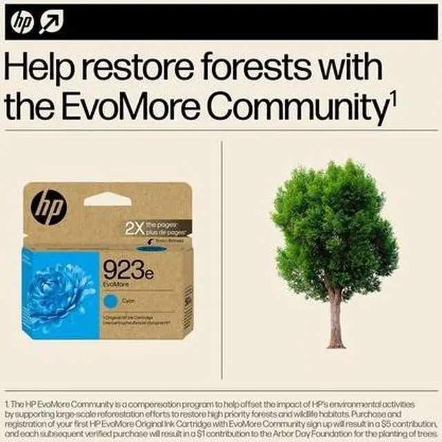 Alt view image 6 of 7 - HP 923E 4K0T4LN Cyan Original Ink Cartridge